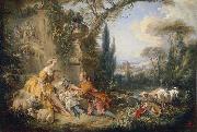 Francois Boucher Charms of Country Life oil painting artist